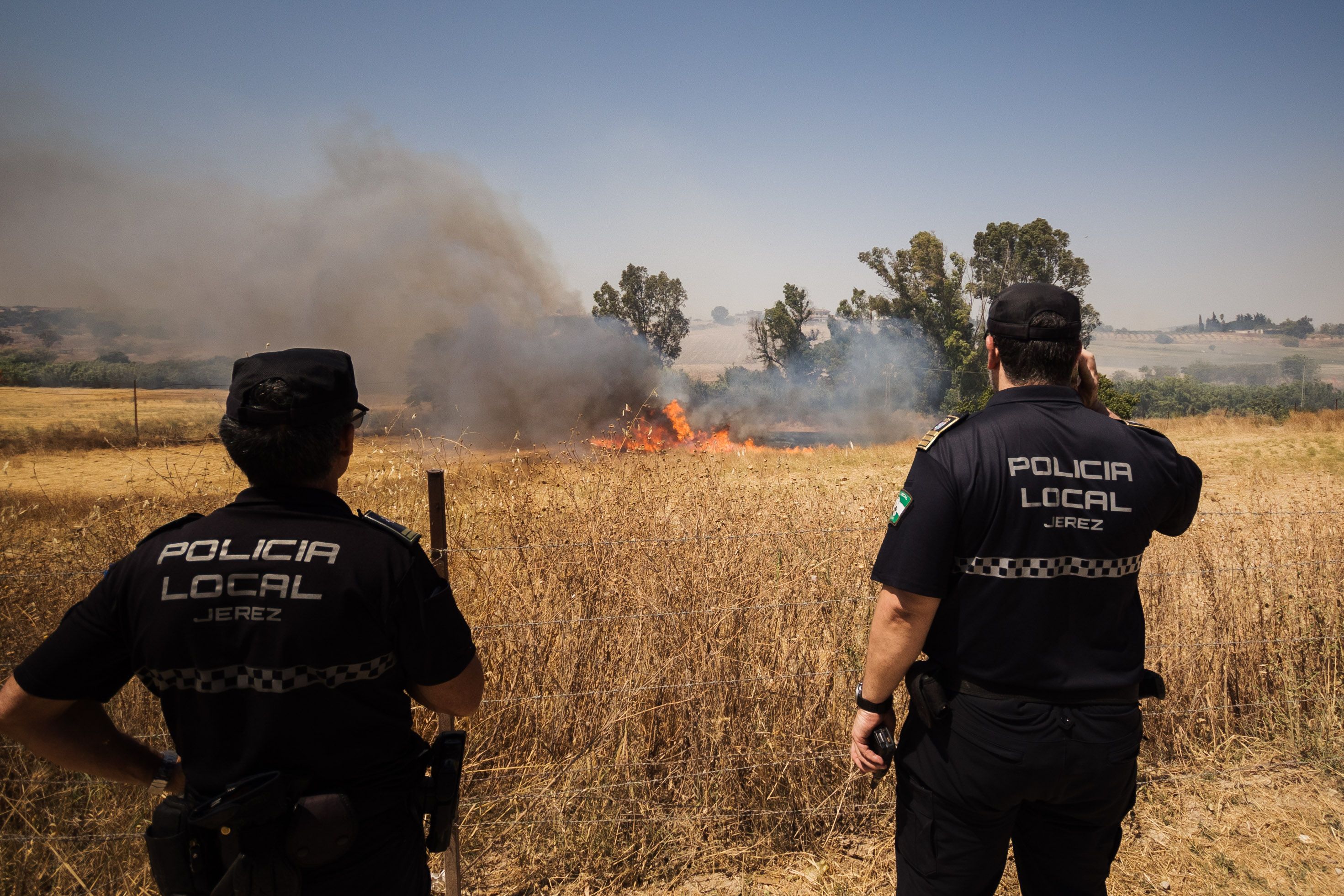 Dos agentes de la Policía Local de Jerez.