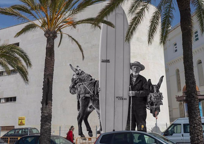 Fotomural de Juan Carlos Toro en Cádiz. 