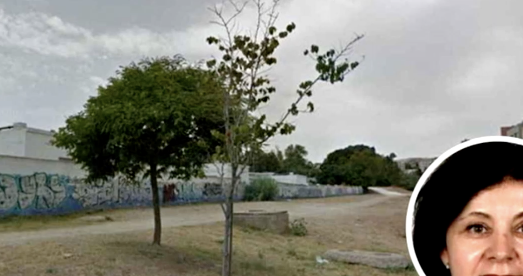 Alcantarilla en Teatinos, en Málaga, donde fue encontrado el cadáver de Ángela, de 60 años.