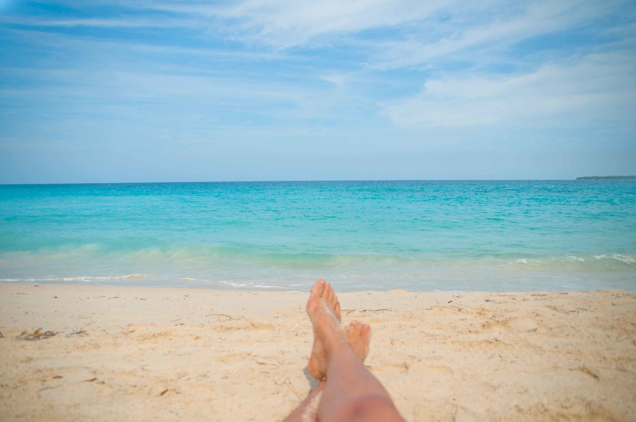 Típica foto de redes en la playa, durante el verano, en una imagen de 4 dmt en Flickr.com.