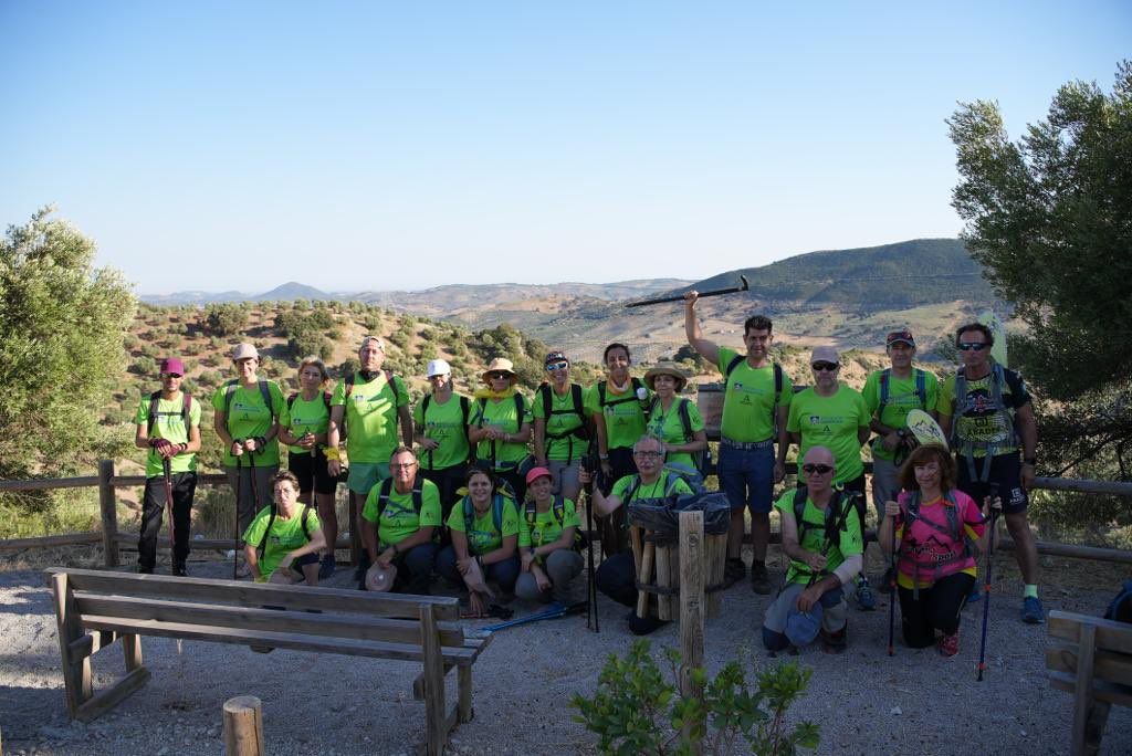 El grupo que ascendió al Terril, en días pasados.