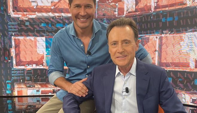 Con el periodista Matías Prats.