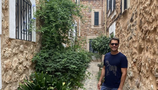 El jerezano en uno de sus viajes en vacaciones.