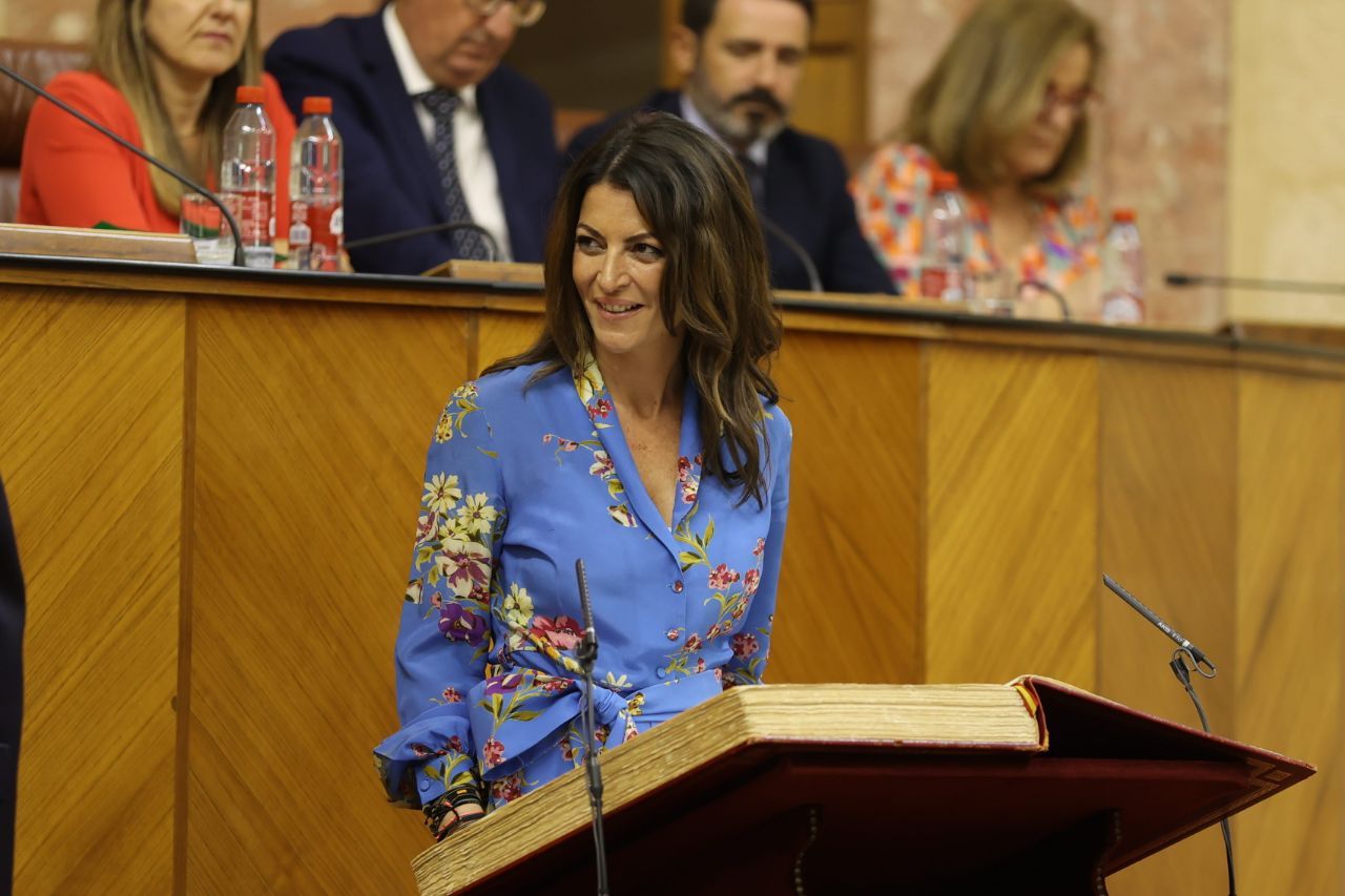 Macarena Olona durante su jura como diputada.