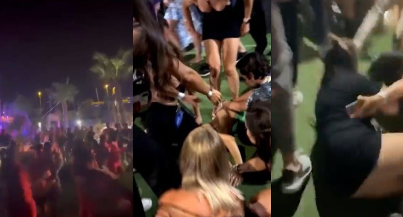 Imágenes tras producirse el tiroteo en un club de Marbella.