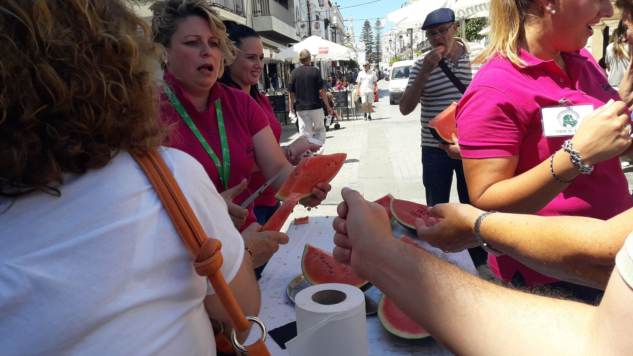Degustación de frutas, hortalizas y vinos de cooperativas históricas en una edición pasada en Sanlúcar.