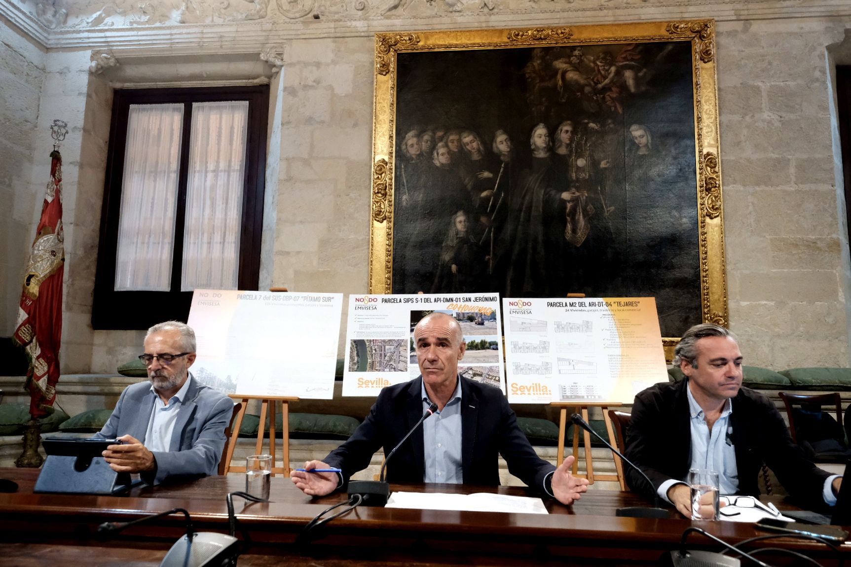 Foto de la presentación en el ayuntamiento.
