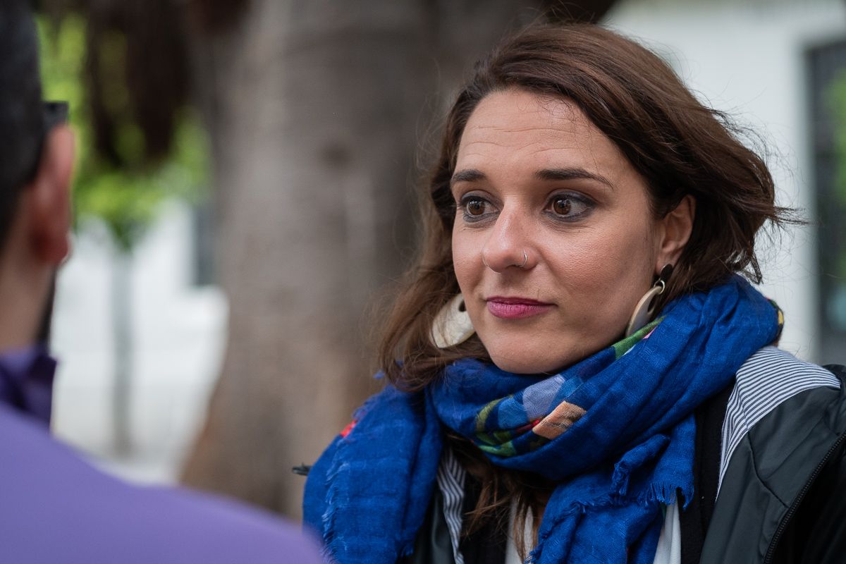 Noelia Vera, diputada de Podemos, en una entrevista de hace unos años en lavozdelsur.es.