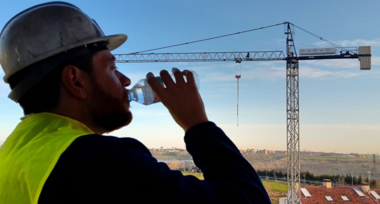 Un trabajador de la construcción.