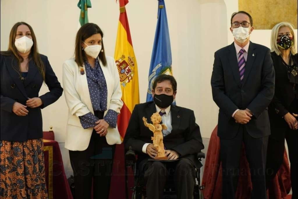 José Moreno Fraile en un acto en el Ayuntamiento de San Fernando.