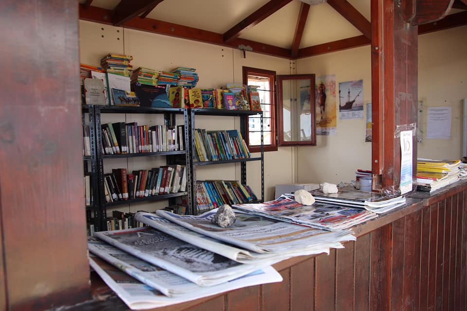 Así es la biblioplaya de Sanlúcar.