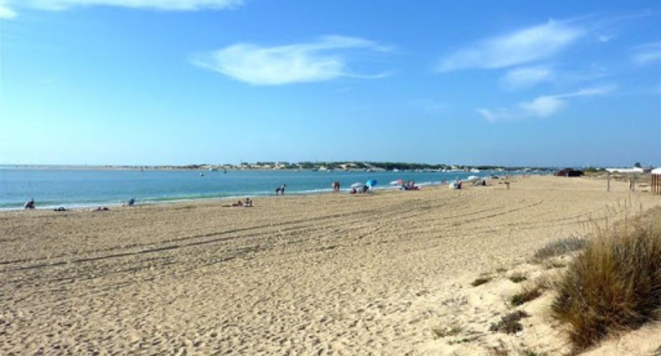 La playa de Sancti Petri.