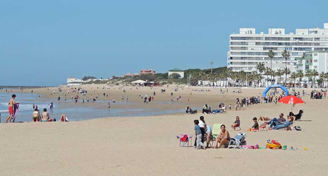 Una imagen de la playa La Costilla de Rota. 