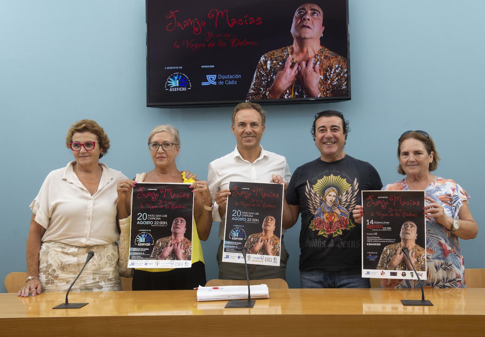 Presentación del ciclo de espectáculos en favor de las asociaciones de fibromialgia en la provincia de Cádiz.