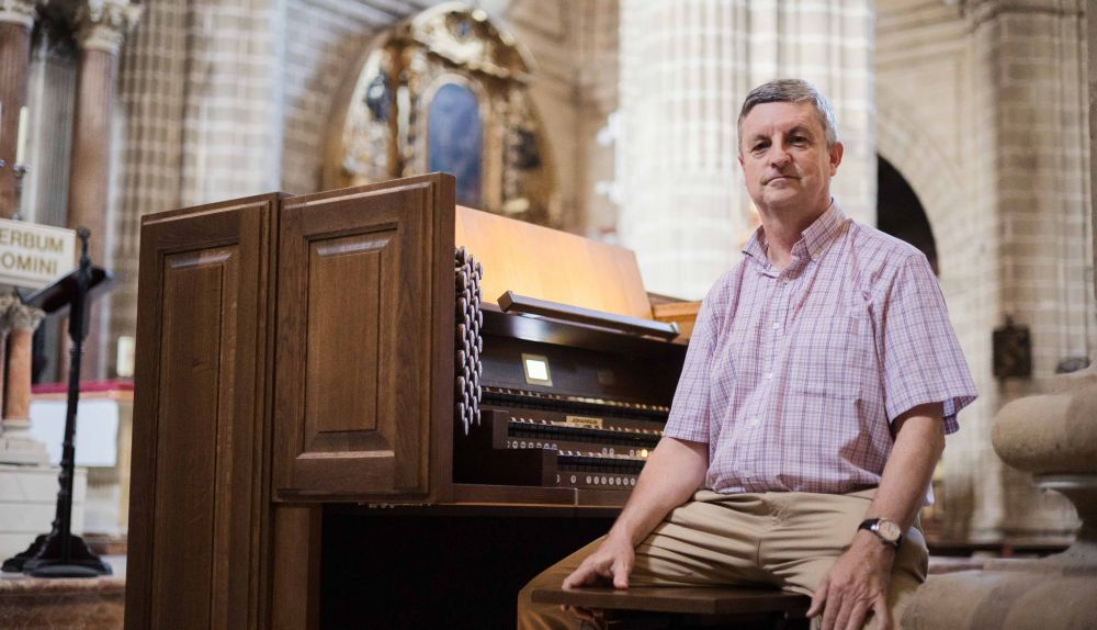 El organista de la Catedral de Jerez, Ángel Hortas.