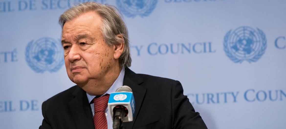 El secretario general de la ONU, António Guterres.