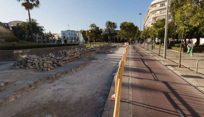 Vision actual del tramo en obras.      MANU GARCÍA