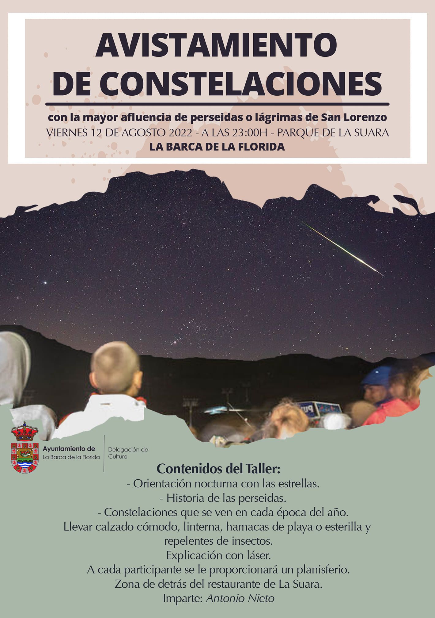Observación de Perseidas, la lluvia de estrellas más esperada del año.