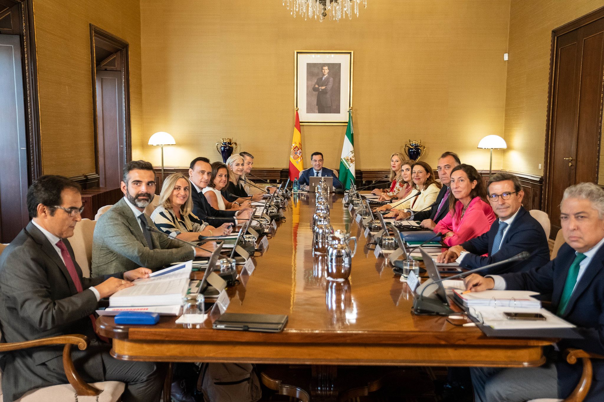 El Gobierno andaluz del PP, en un Consejo de Gobierno.