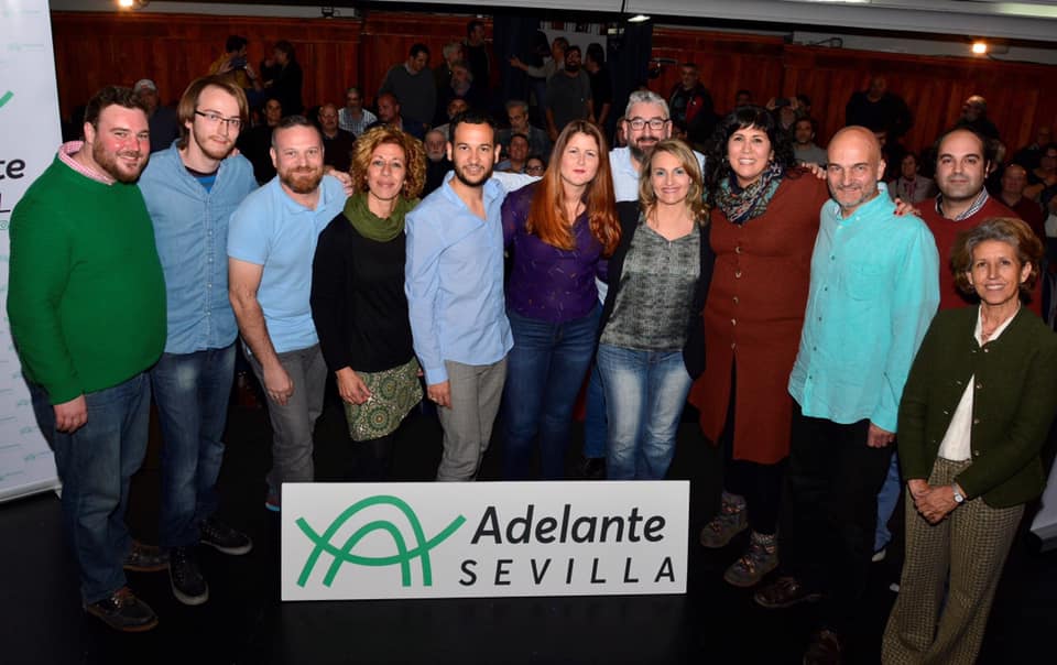 Miembros de la candidatura de Adelante Sevilla.