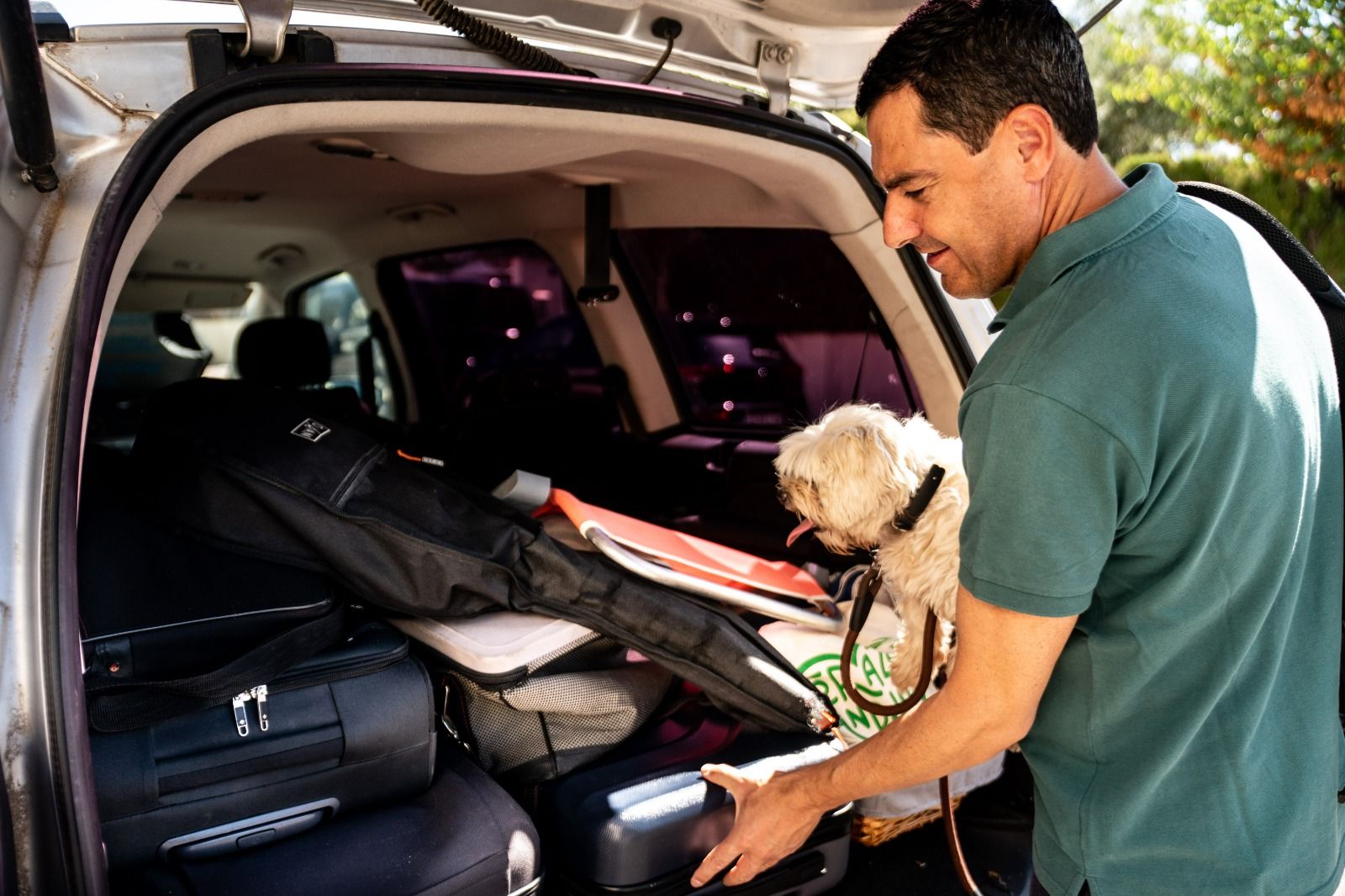 Juan Manuel Moreno, con su perro Toby, en el único mensaje publicado el 11 de agosto.