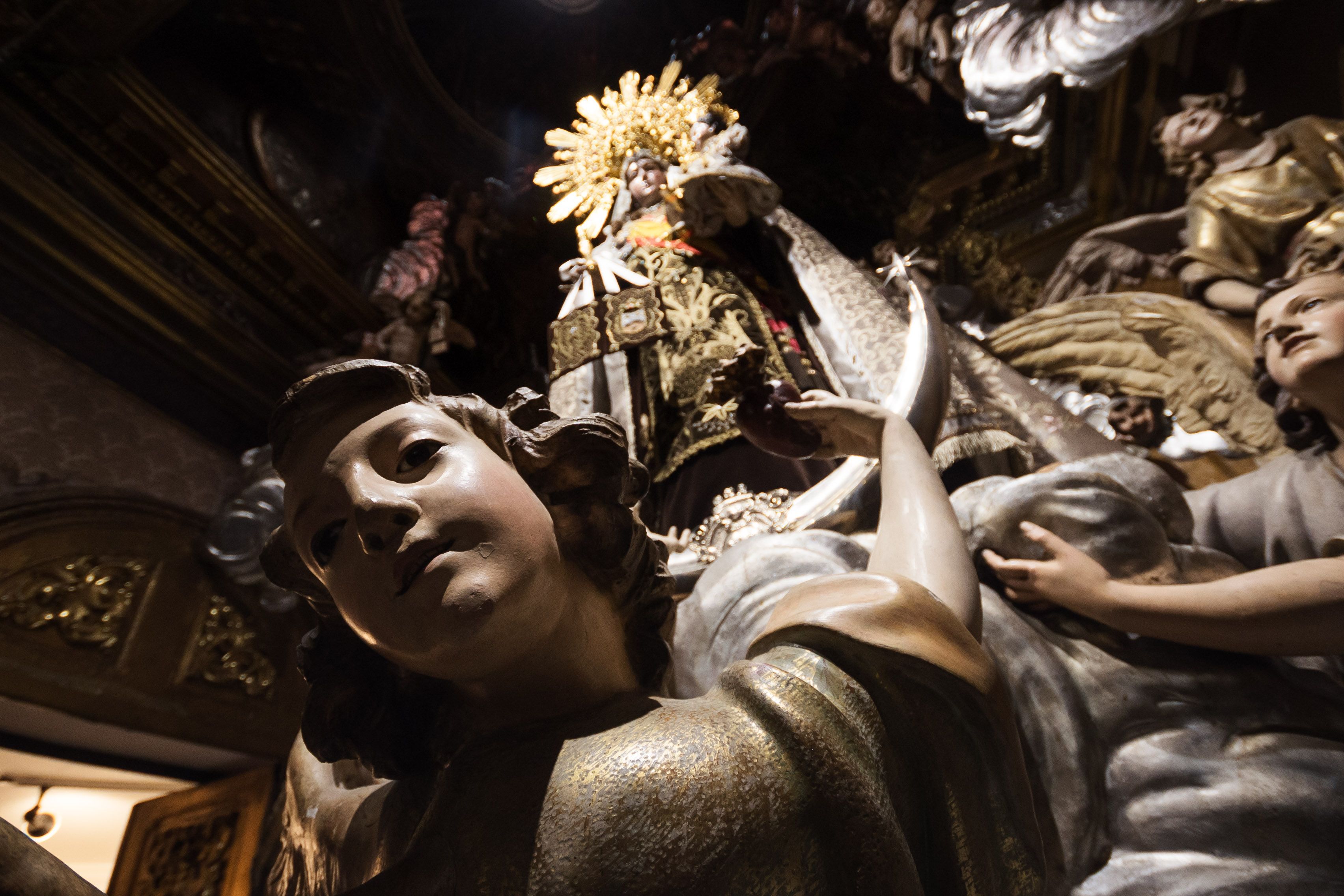 La Virgen del Carmen de Jerez en su camarín.
