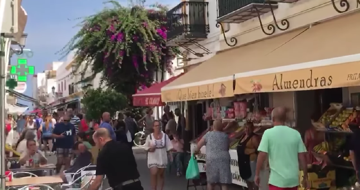 Imagen del centro de Chipiona, donde actuaban los ladrones.