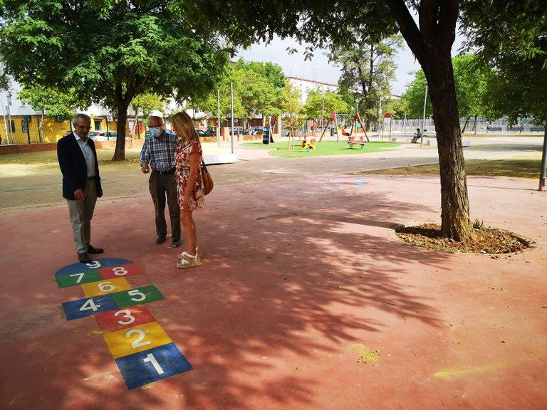 Imagen del renovado Parque Fábrica de Contadores de Sevilla.