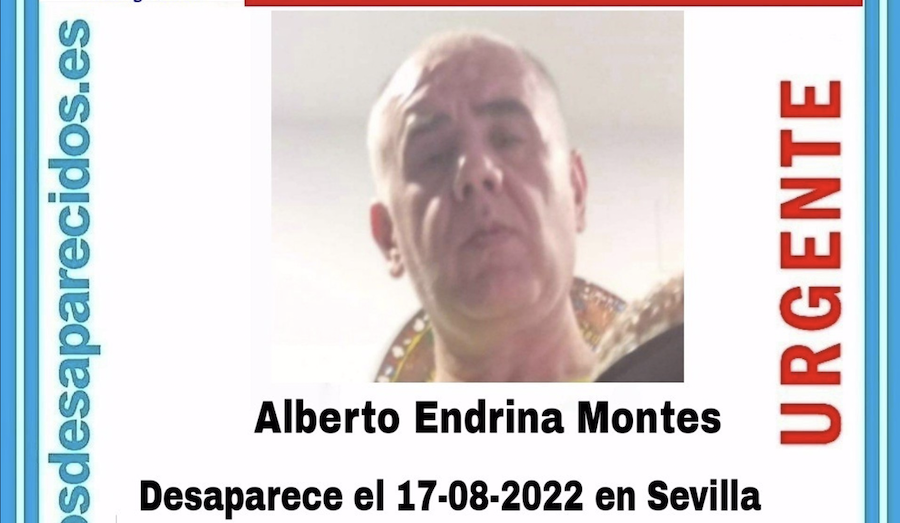 Alberto Endrina, desaparecido en Sevilla.