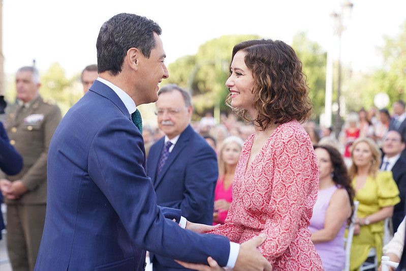 El presidente Moreno Bonilla y la presidenta Díaz Ayuso.