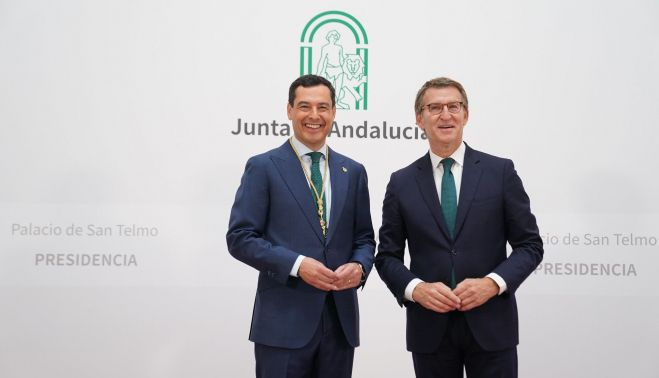 Juan Manuel Moreno Bonilla y Alberto Núñez Feijoó. 23-07-2022 Foto Junta Andalucía