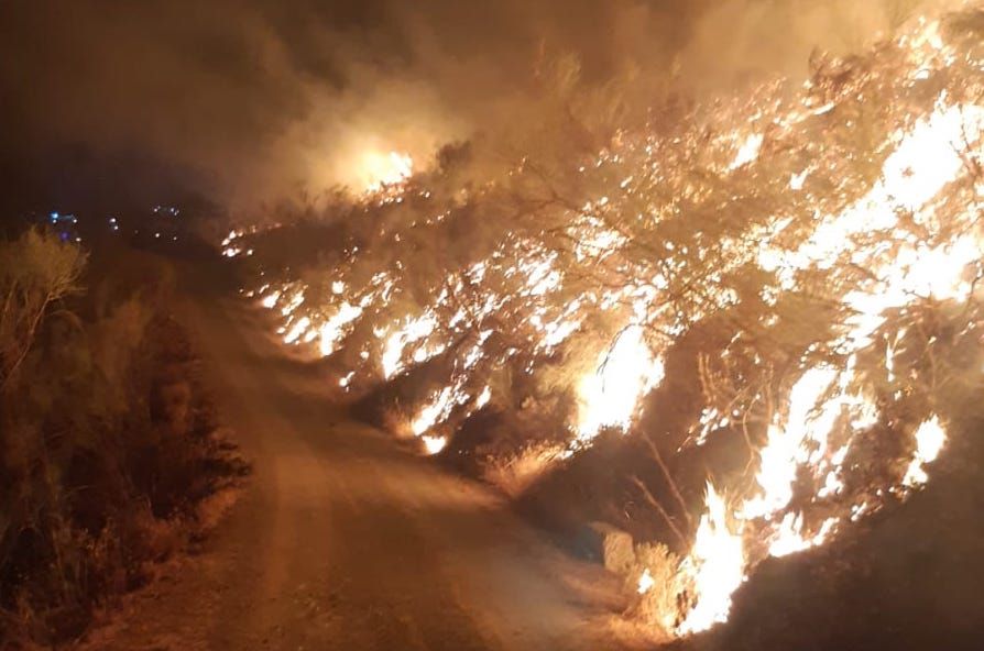 Incendio en Casabermeja, que arde otra vez.