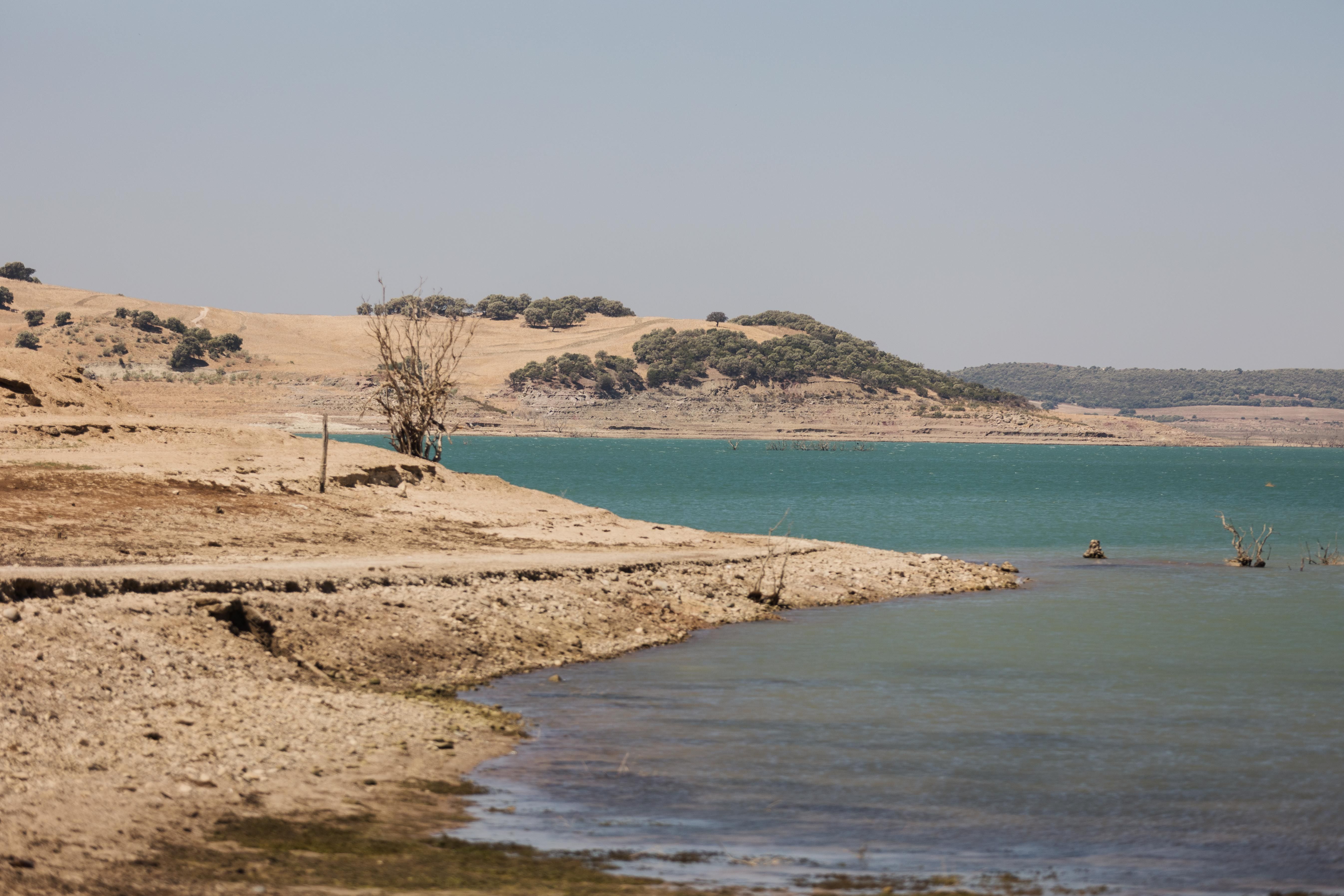 Embalse de Guadalcacín, uno de los que sufre la sequía en Andalucía.