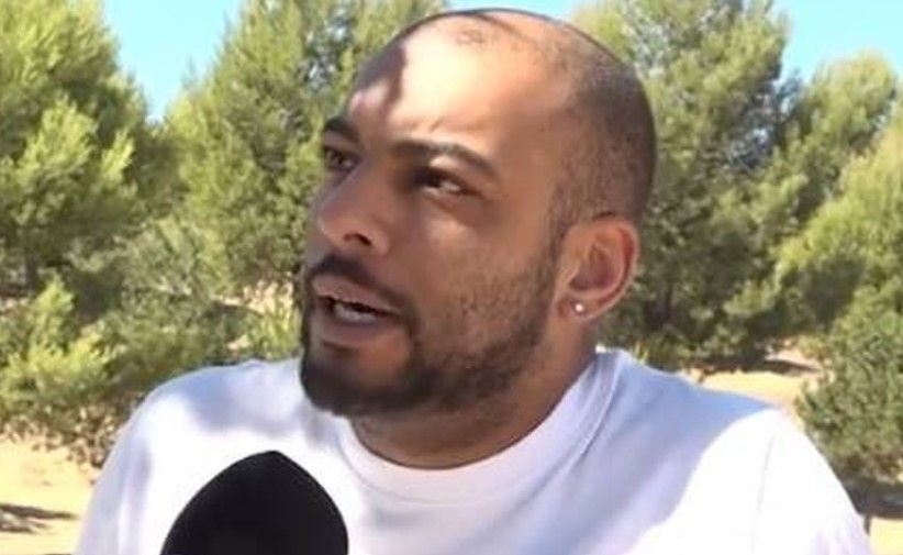 Borja Escalona hablando con Telecinco. 