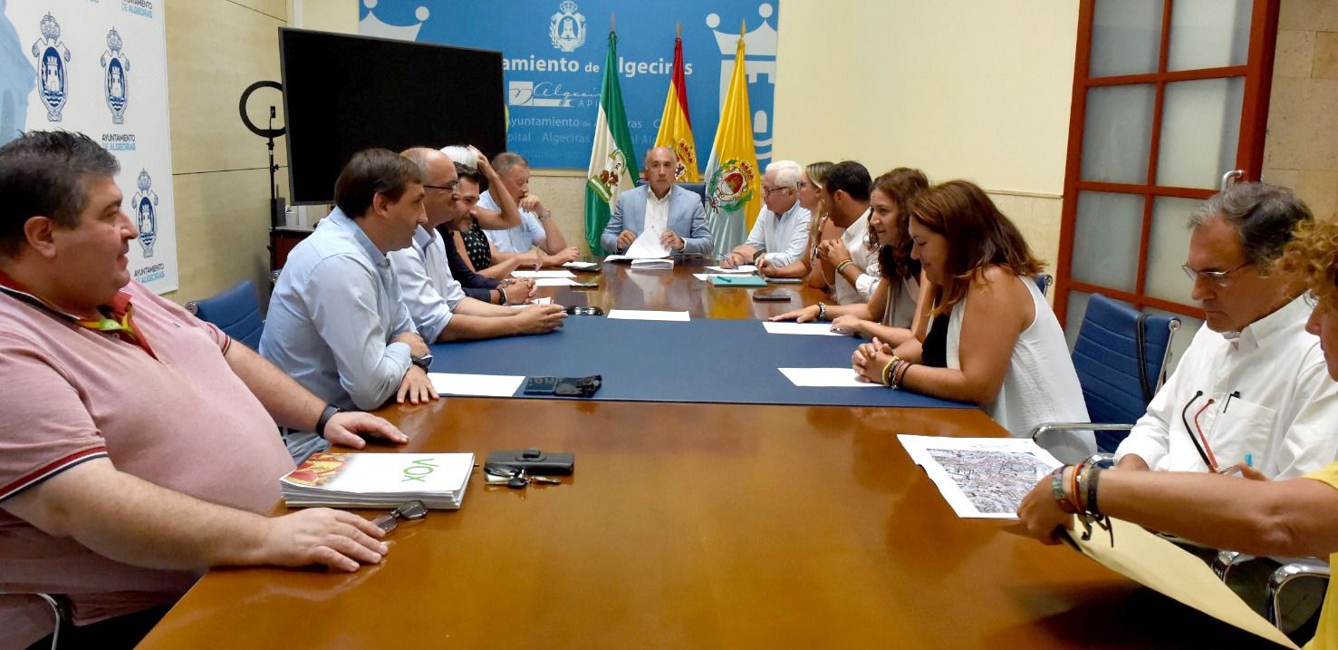 Reunión de la Junta de Portavoces del Ayuntamiento de Algeciras. PRENSA