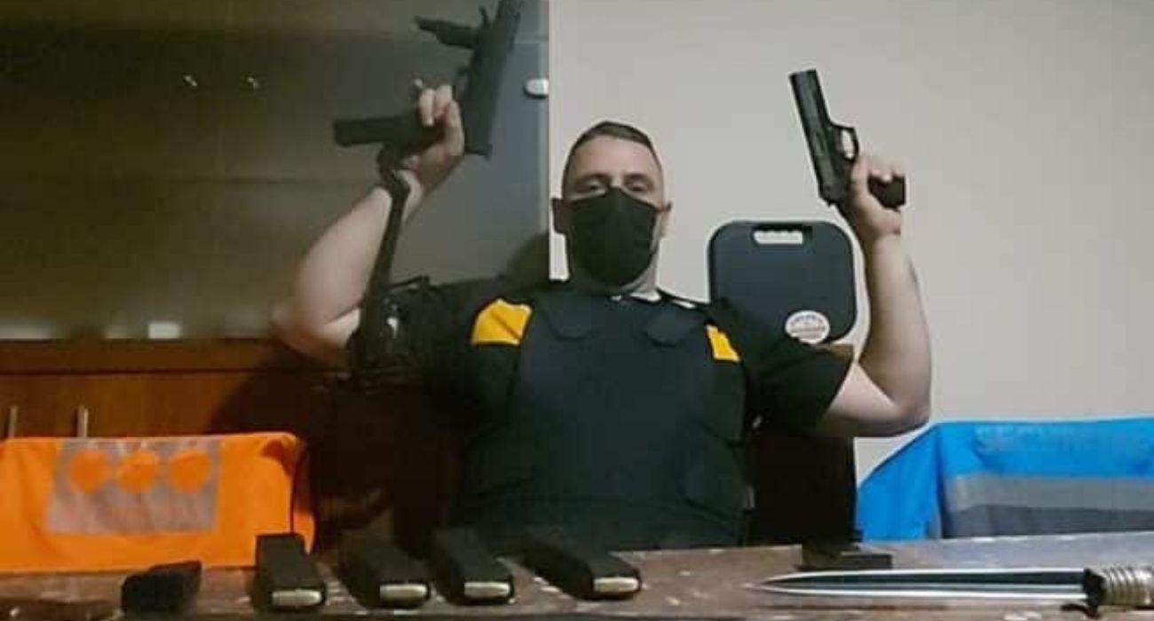 El 'pistolero de Tarragona', en una imagen de sus redes sociales.