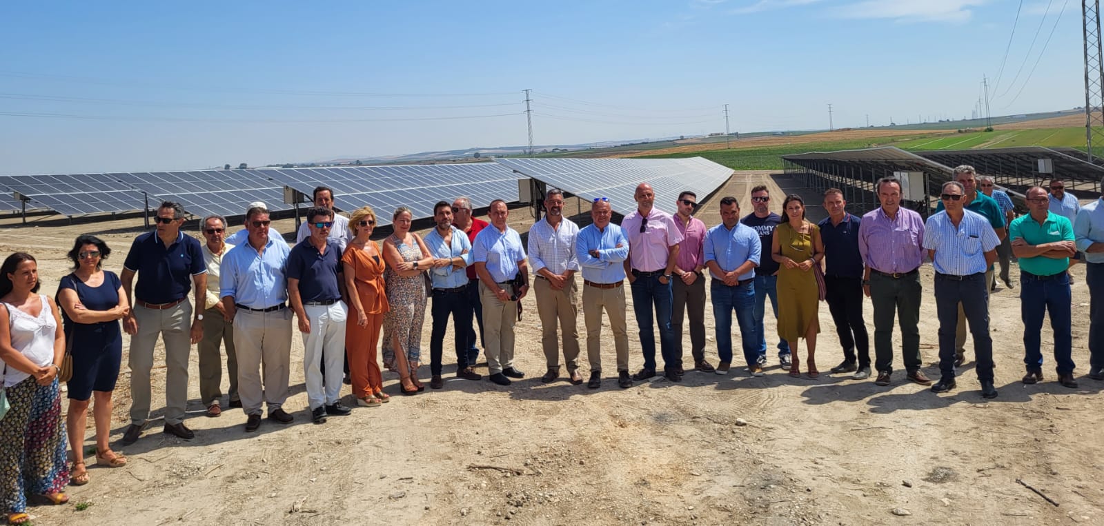 Inauguración de la primera planta fotovoltaica de la Comunidad de Regantes de la Costa Noroeste de Cádiz.