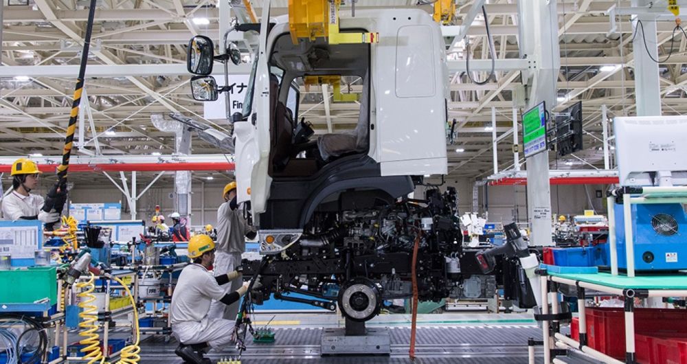 Una fábrica de camiones de Hino, Toyota, en una imagen de archivo.