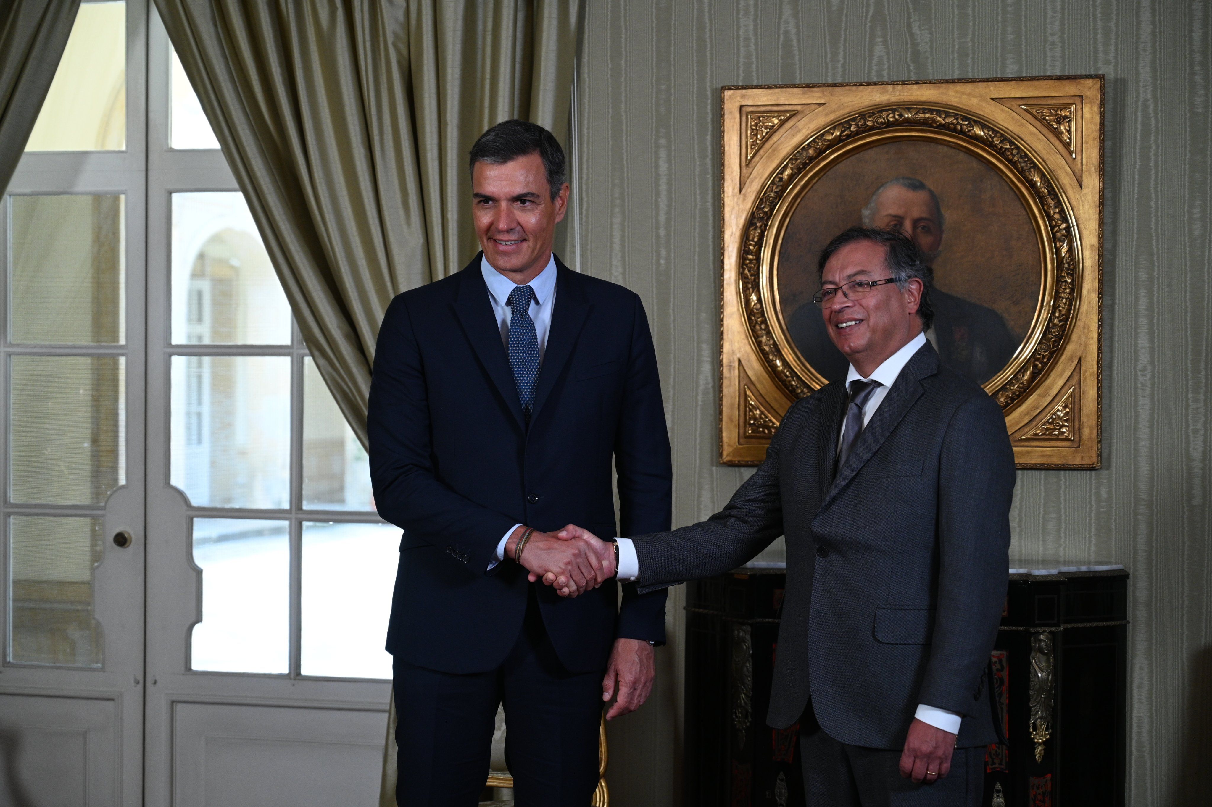 Sánchez y Petro en Colombia.