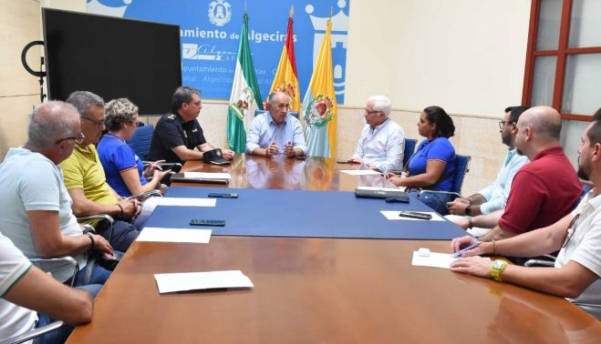 Imagen del encuentro mantenido hoy en dependencias municipales. PRENSA ALGECIRAS 