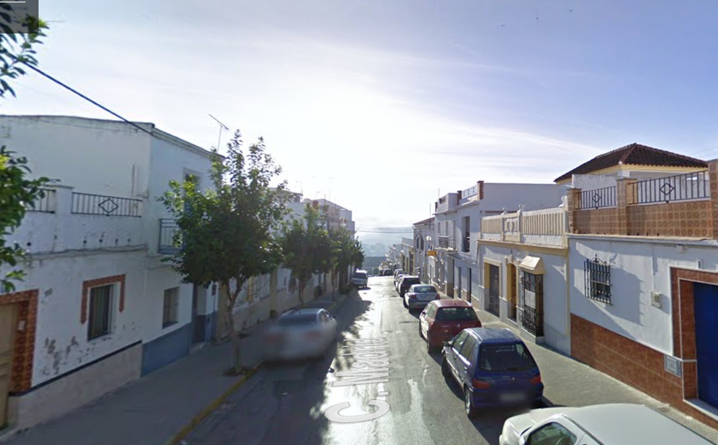 Calle Madrid en Villamartín, en una imagen de archivo.