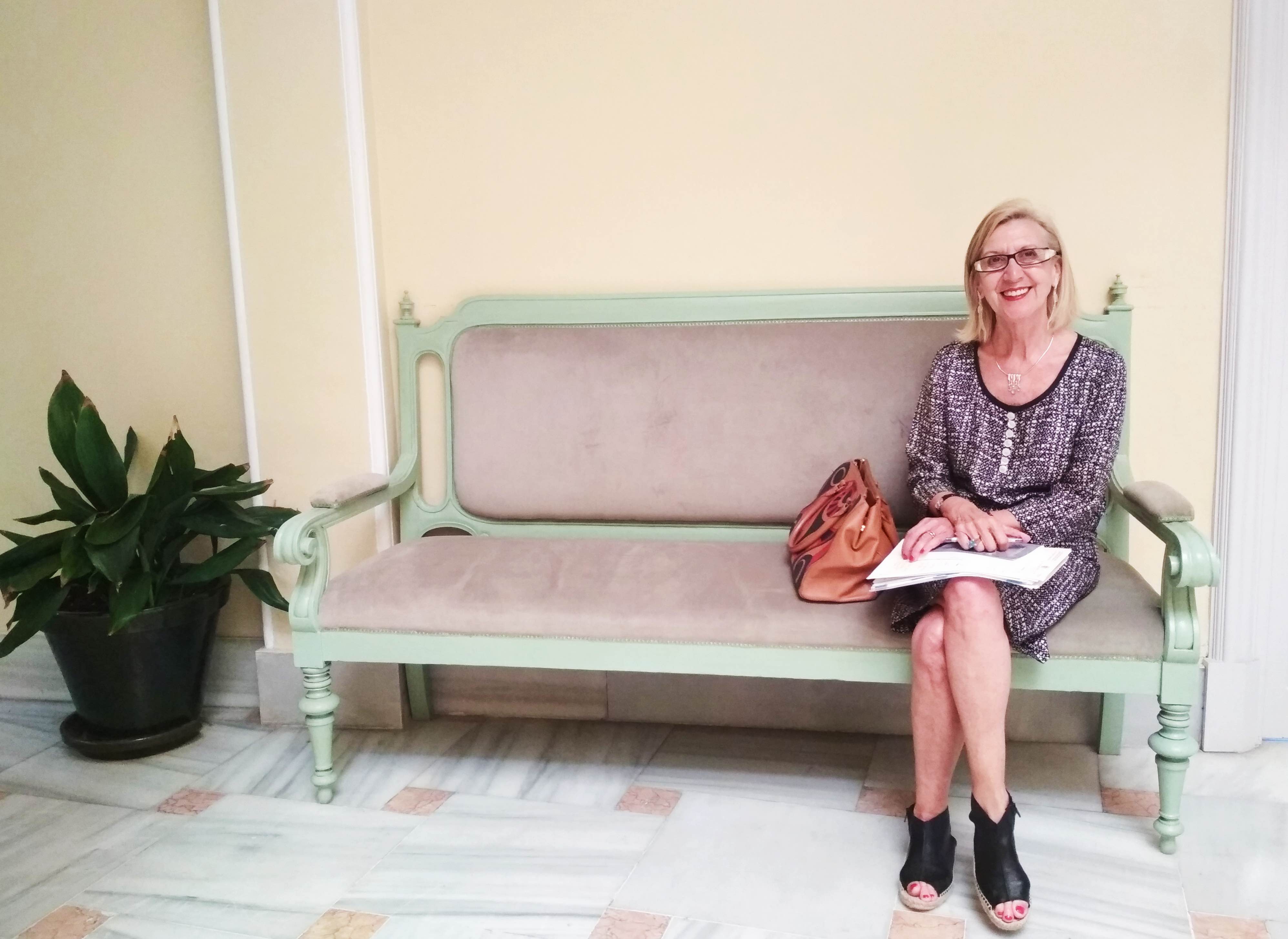 Rosa Díez, tras la charla-coloquio en el Colegio de Abogados de Jerez.