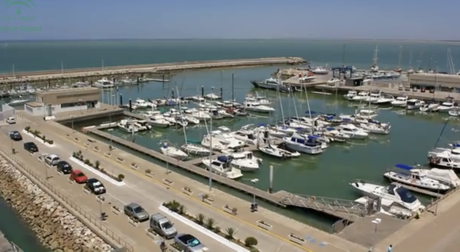 El puerto de Chipiona.