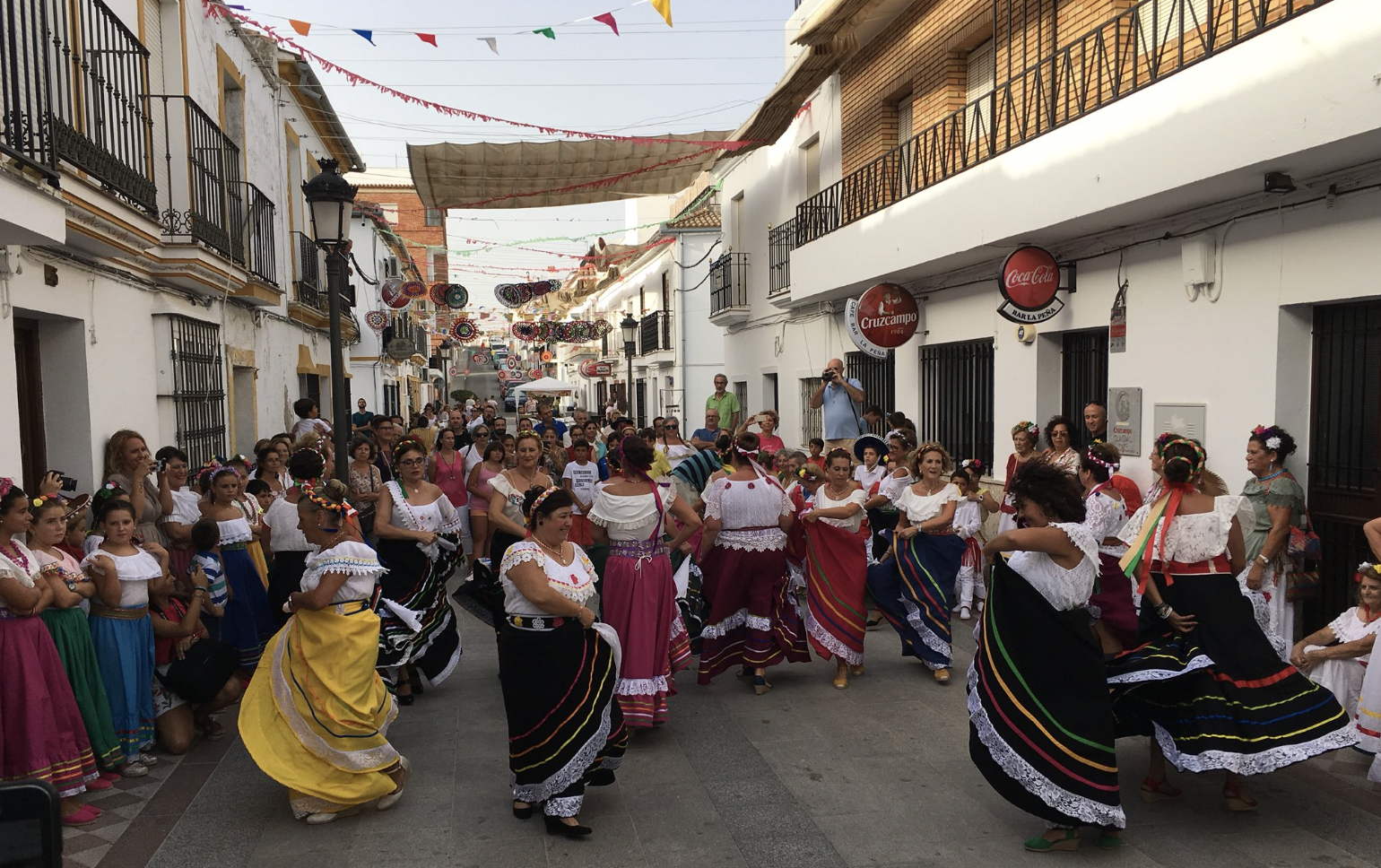 Imagen de archivo de la recreación y ambiente mexicano en Algar.
