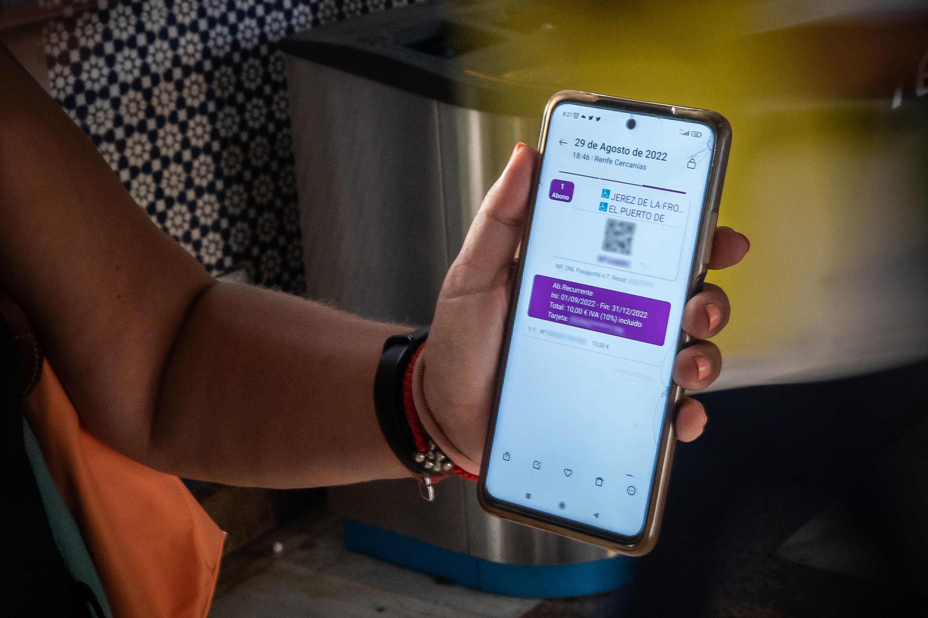 Código QR utilizado por Isabel.