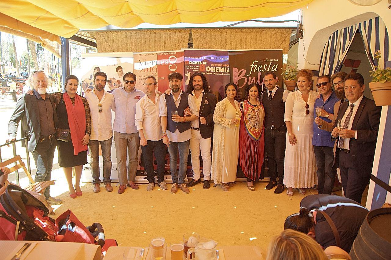 Presentación de 'Caló Flamenco a la Fiesta de la Bulería' en la Feria del Caballo, este pasado martes.