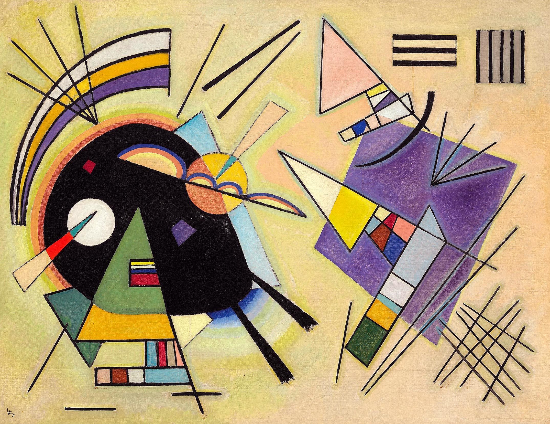 Wassily Kandinsky, 'Black and Violet', 1923.
