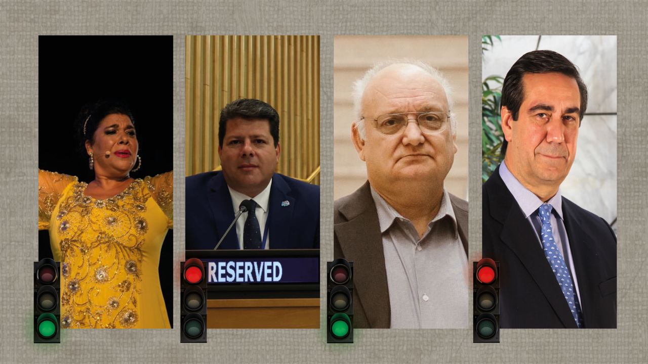 Voces y afonías de la semana en lavozdelsur.es. De izda. a dcha., La Macanita, Picardo, Checa y Velázquez Herreros.