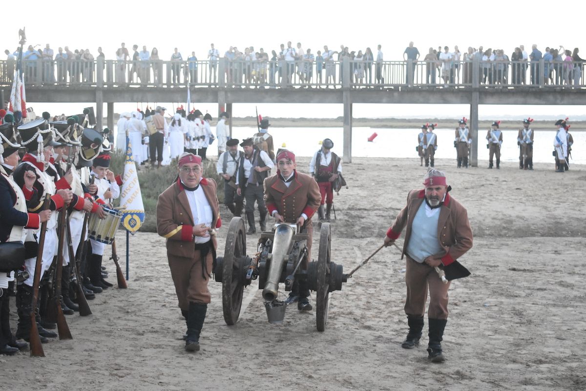 Una recreación de la batalla de El Trocadero en una imagen de archivo. 
