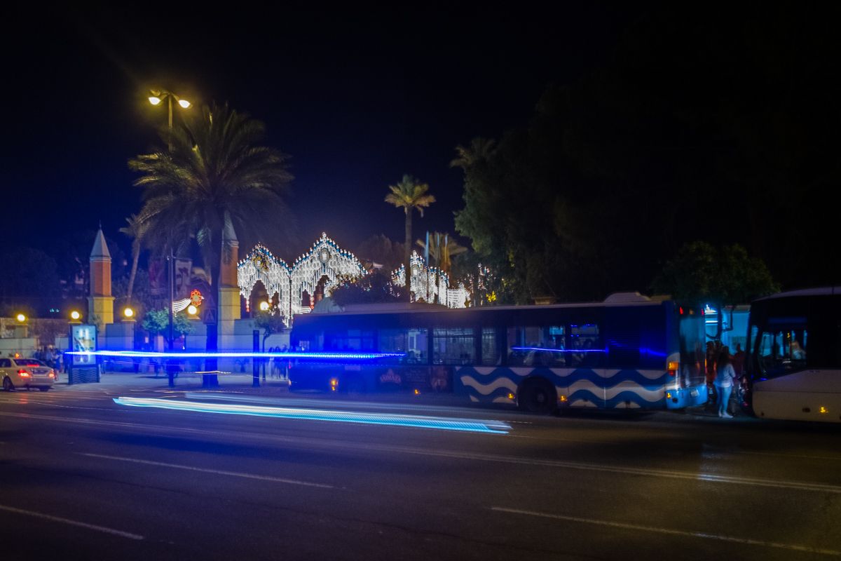 Servicio de autobuses en Jerez, en una imagen de archivo.